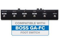 Compativel com pedaleira de controlo opcional BOSS GA-FC